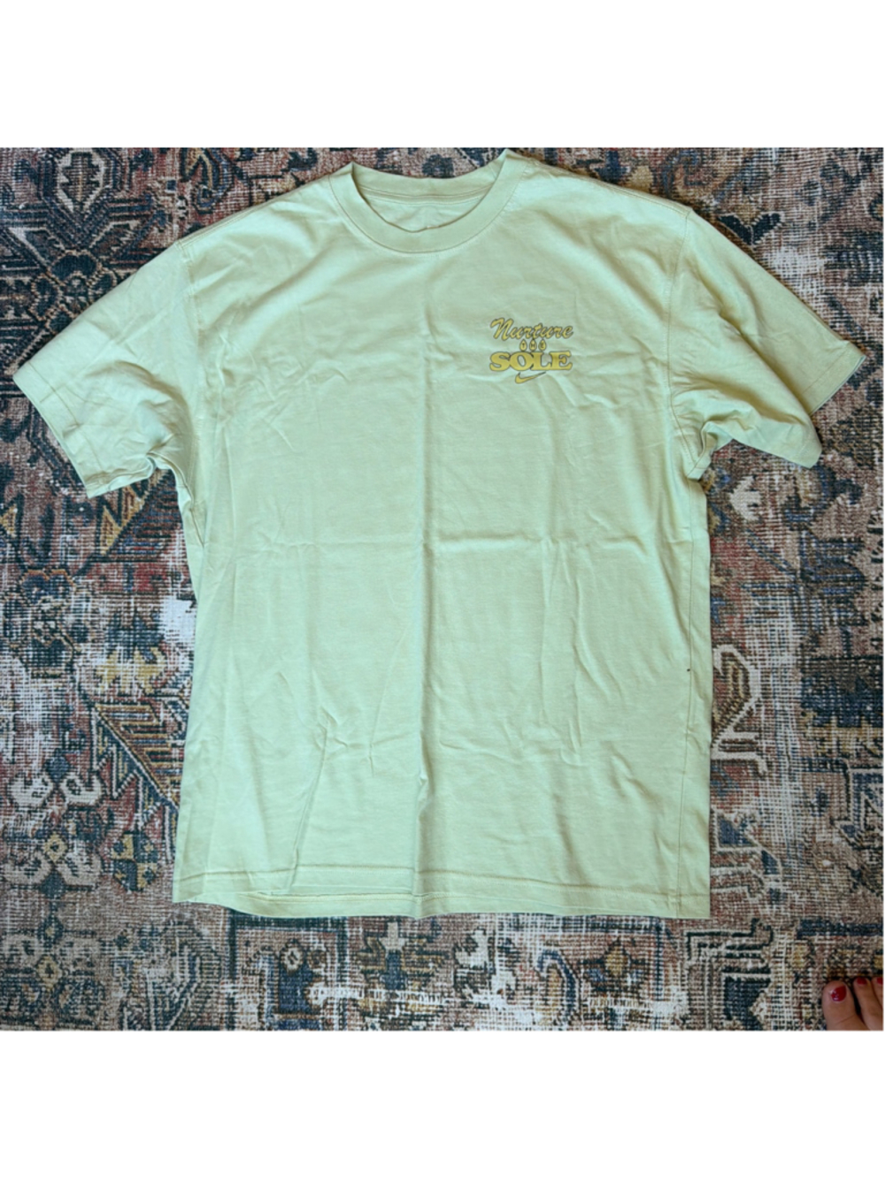 Men's Nike Nurture the Sole Graphic T-Shirt, Size M, Light Green